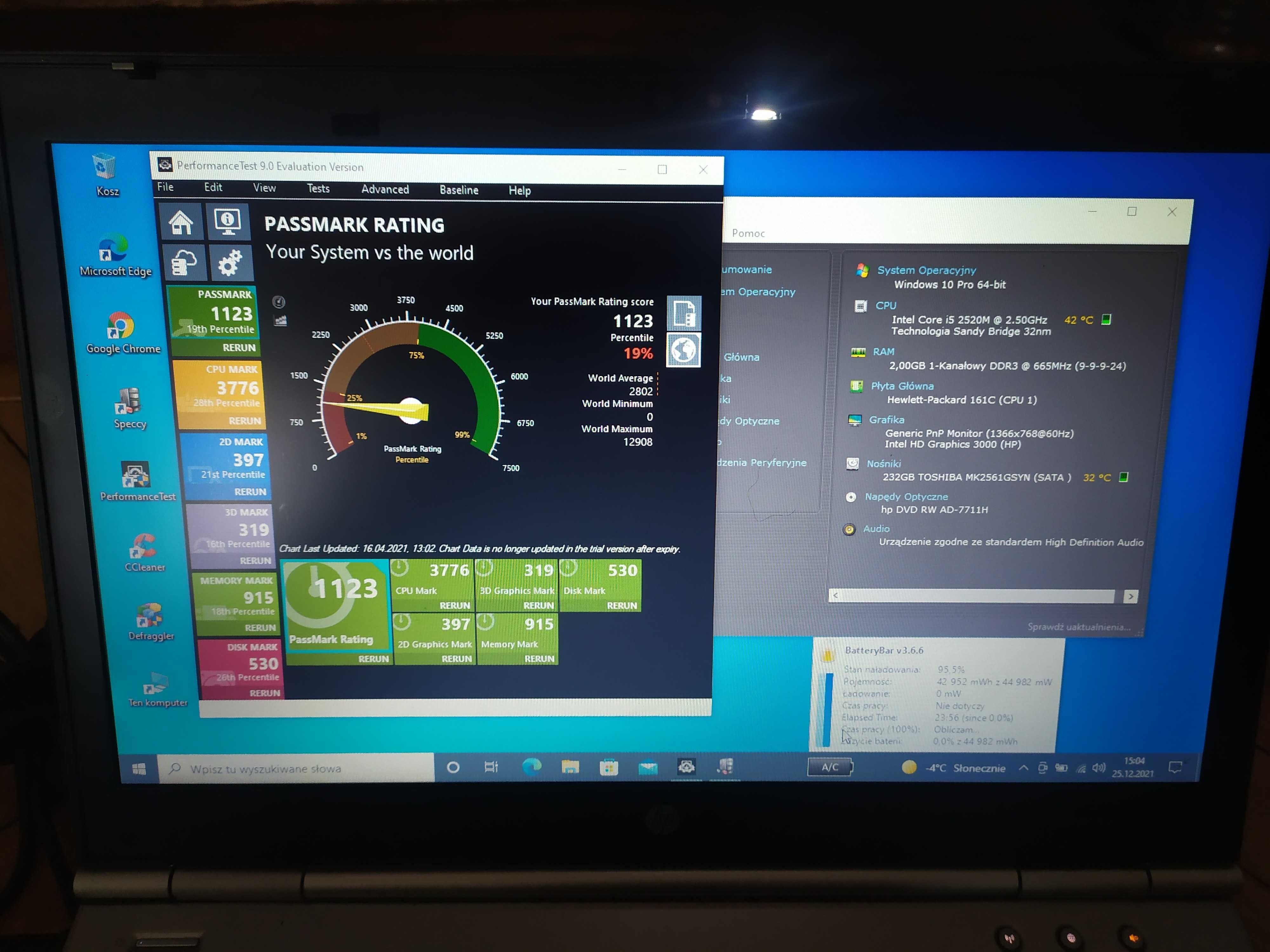 Laptop 14 HP EliteBook 8460p Intel vPro i5 4x Win10 HD HDMI SSD nauka