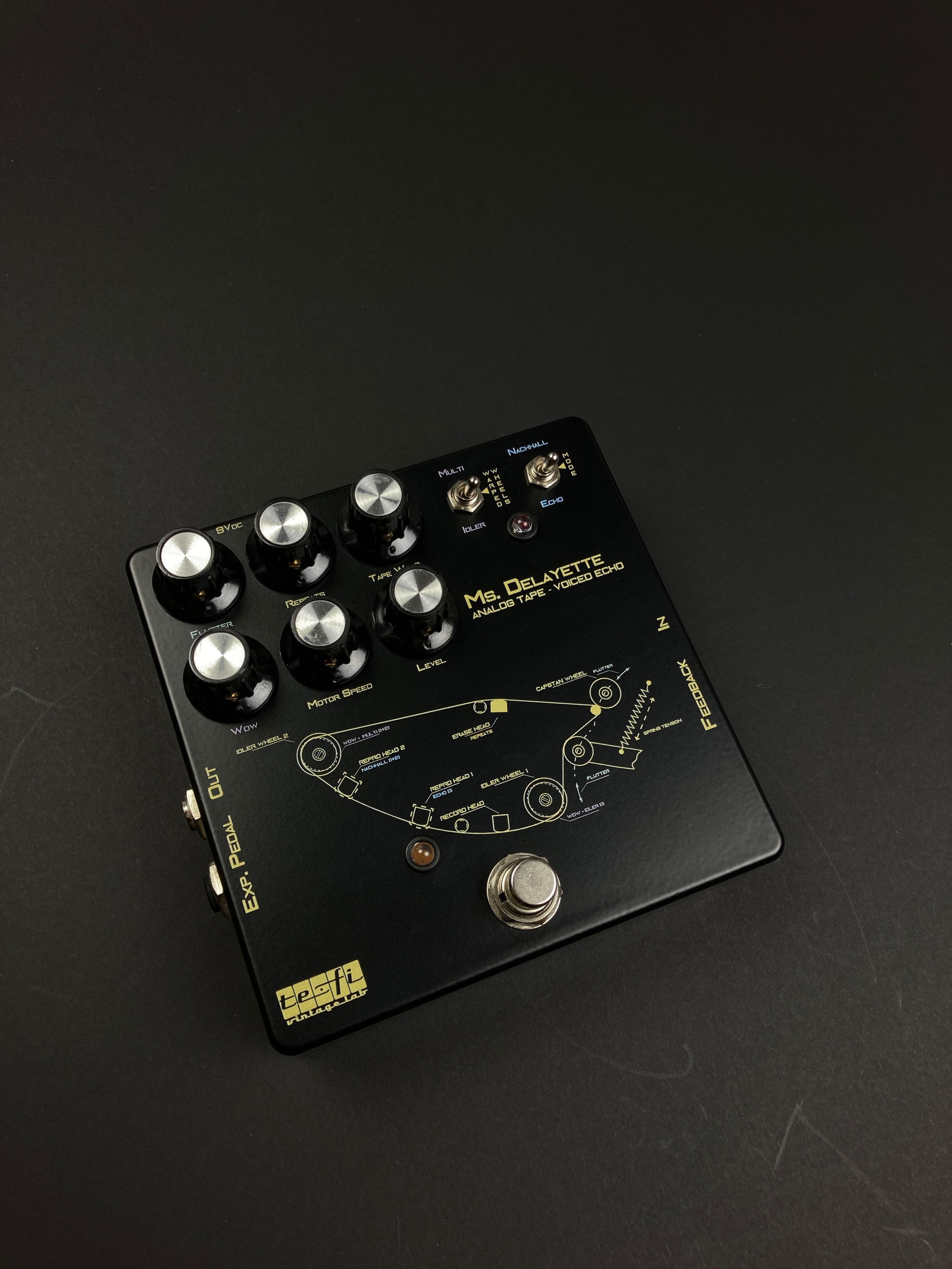 Ms. DELAYETTE Analog tape Echo Reverb Black efekt gitarowy delay IGŁA!