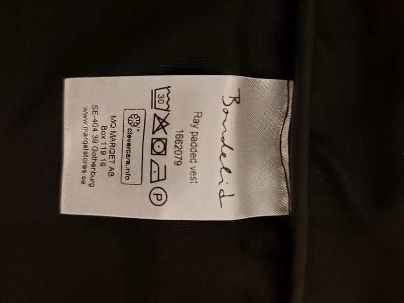 Kamizelka Bondelid M czarna pikowana casual vest basi