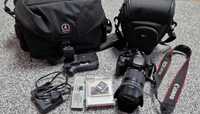 Canon EOS 600D + obiektyw 18-135 + dwie torby + grip + dodatki