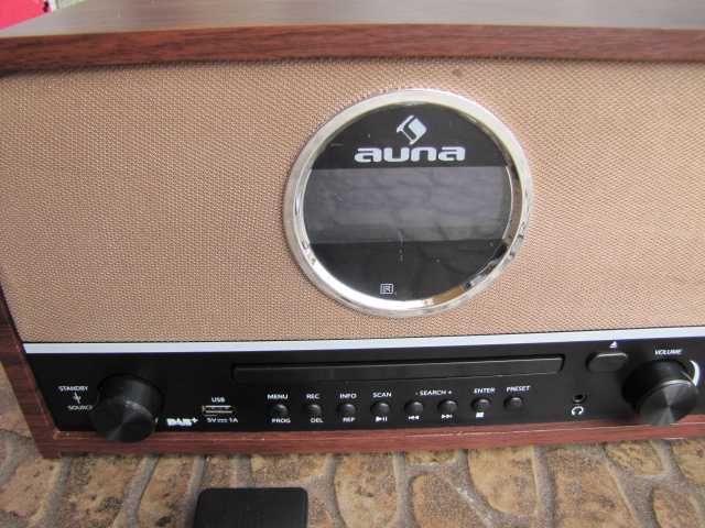 Radio w stylu retro AUNA Columbia DAB USB z CD drewniane