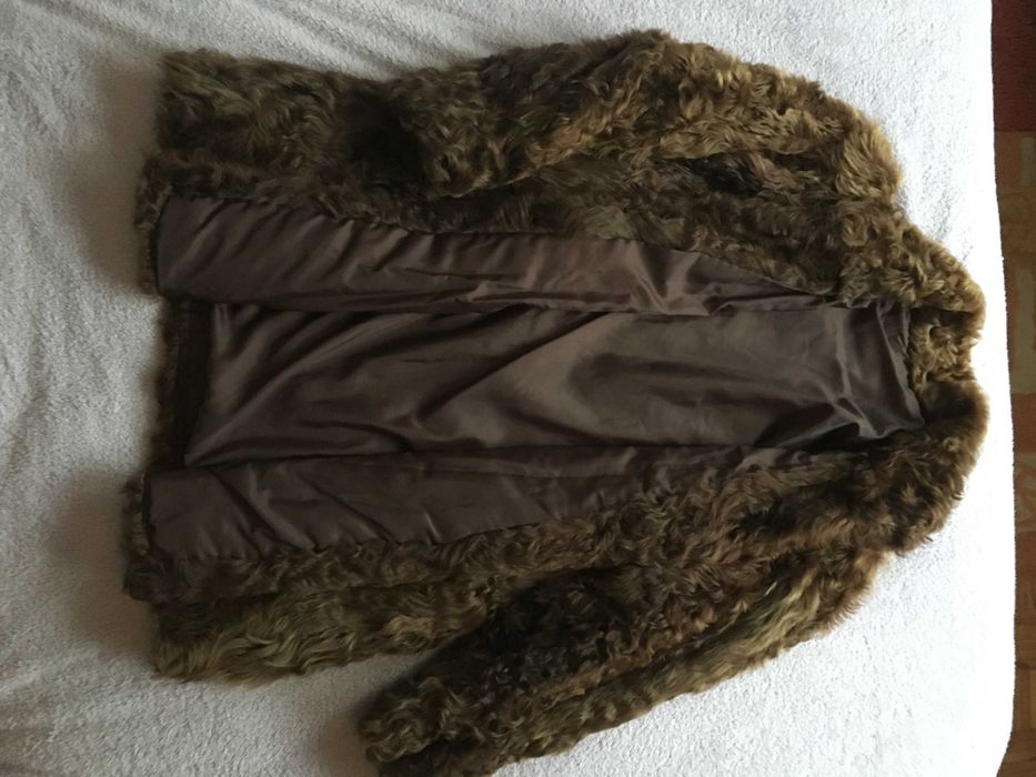 Nowe Futro naturalne brązowe typu karakuły r L/XL