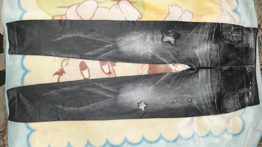 Лосины "а-ля" джинсы 152 р на девочку