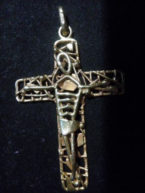 крест золотой 750* итальянский дизайнерская работа