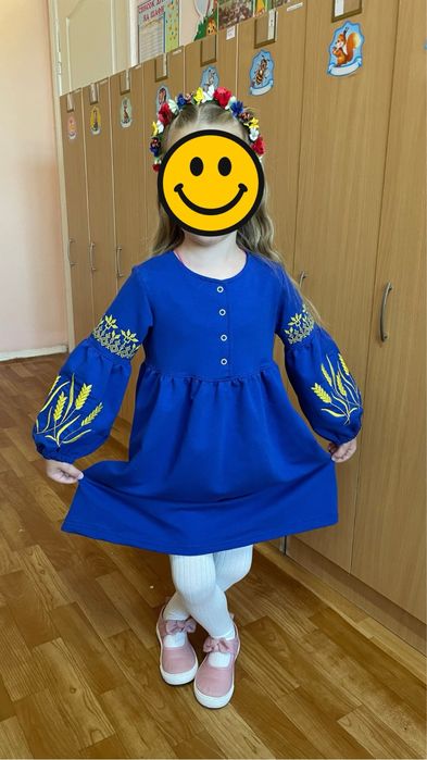 Сукня- вишиванка для дівчинки 110 р/ у садочок