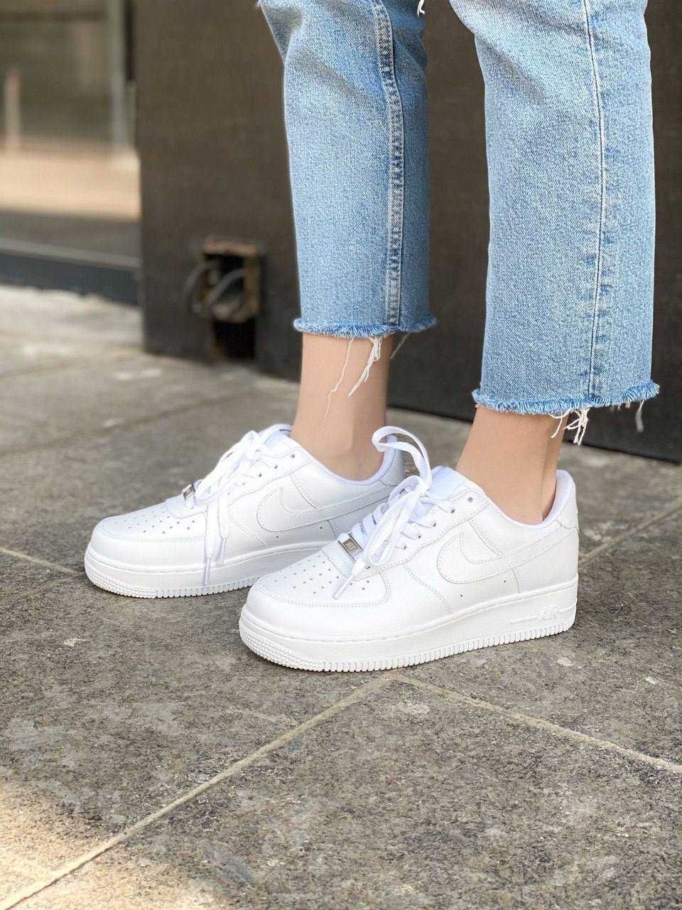 Кроссовки Nike Air Force 1 White Premium 36-45 Хит Осени! Наложка!