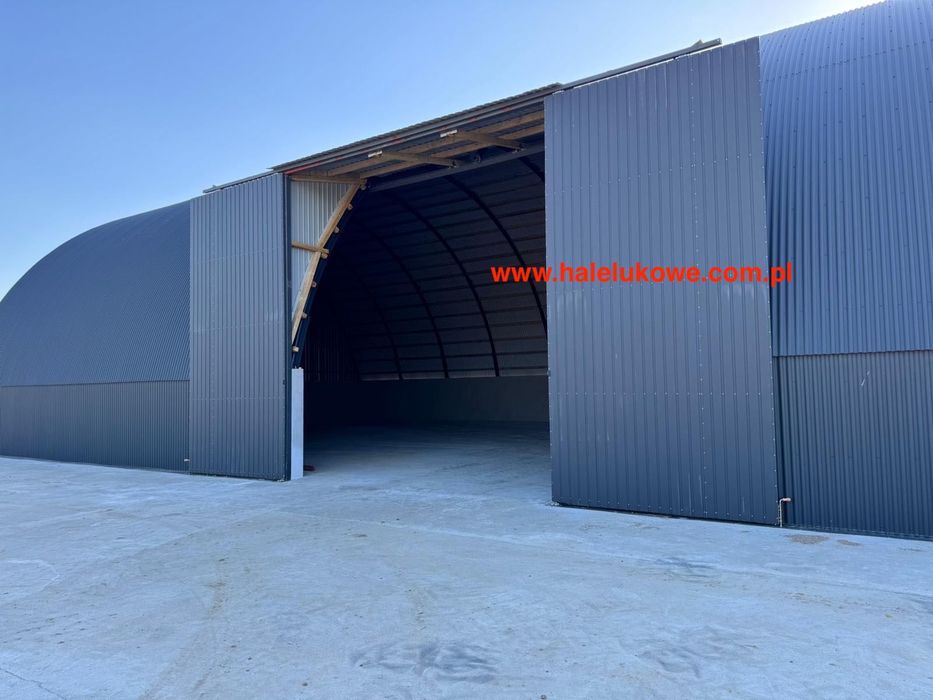 Hala Łukowa Stalowa rolnicza przęsło wiata konstrukcja 18 x 30 x 7 m