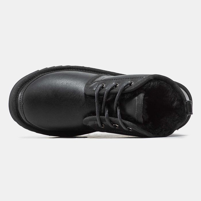 Унисекс зимние Ugg Neumel кожаные угги мен ньюмел зимові уггі чорні