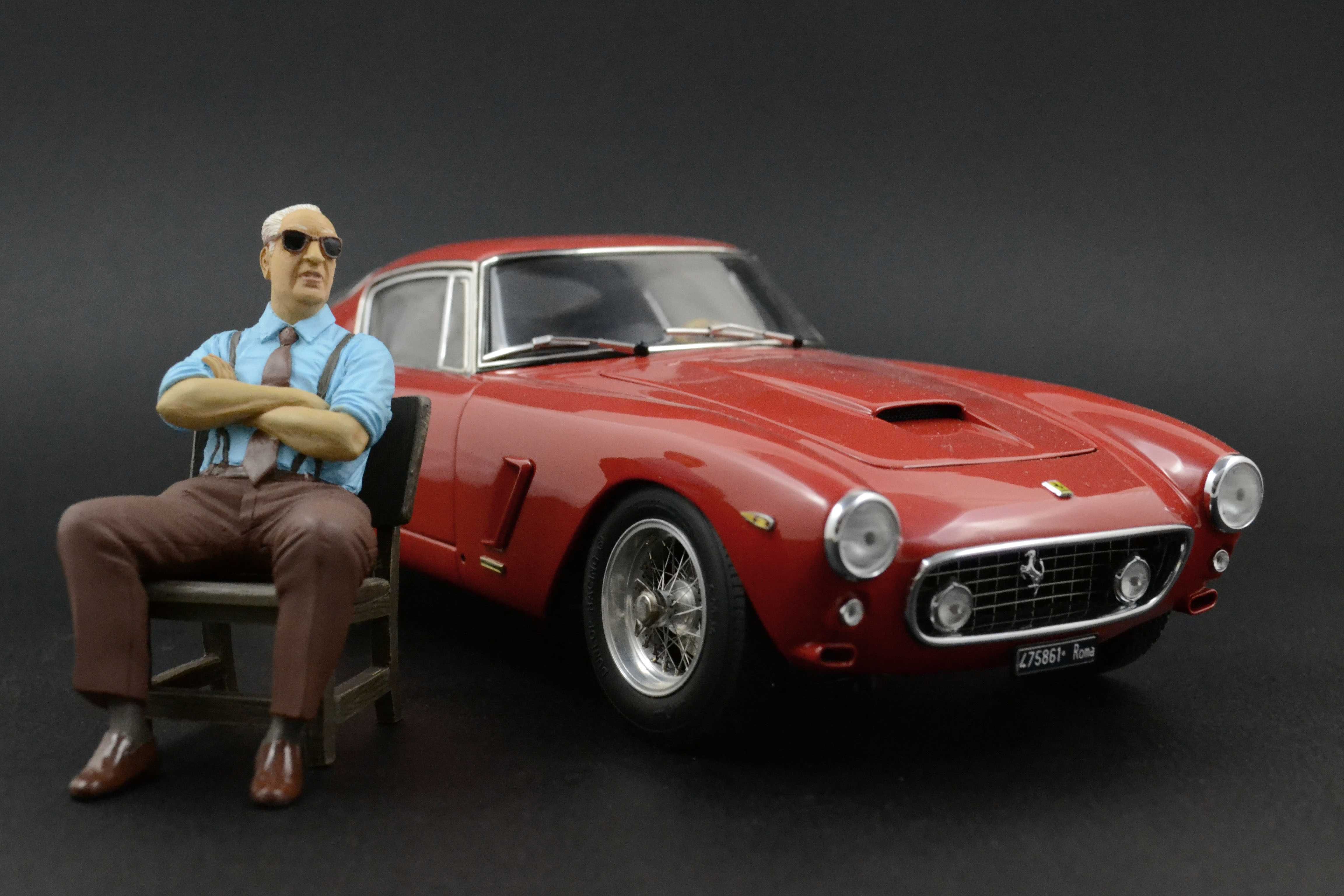Enzo Ferrari 3 Figurka 1:18 Burago F40 Testarossa