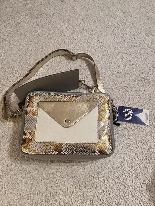 Torebka marki Mięta, Double Bag - anielski wąż, NOWA