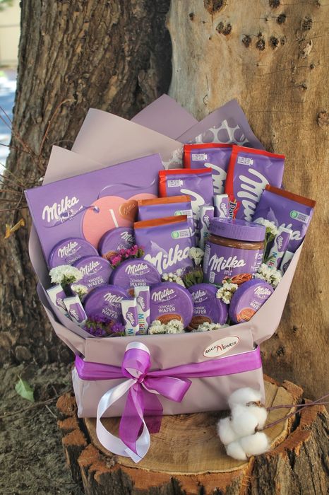 Букет из фруктов.вкусный букет .букет из конфет. Б