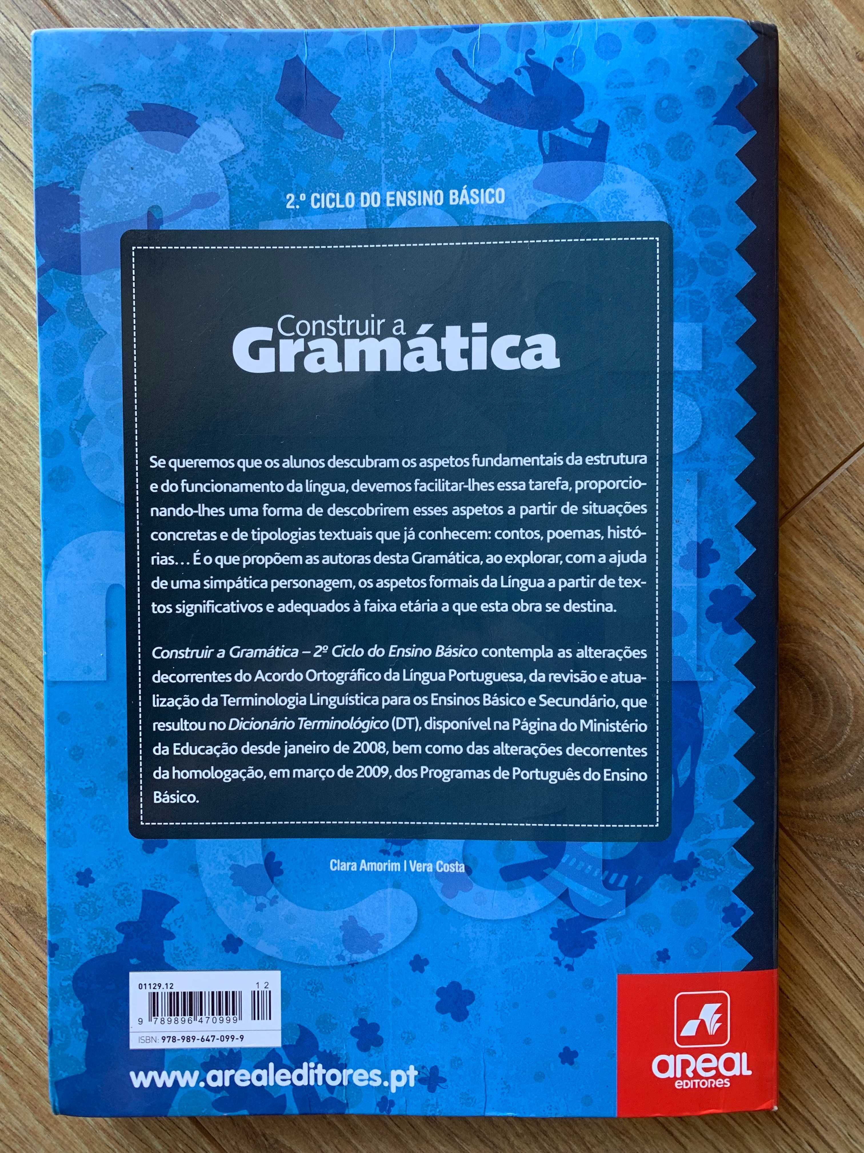 Livro de Português "Construir a gramática - 2º ciclo"