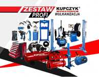 Zestaw Wulkanizacja Profi Podnośnik Wyważarka Montażownica Kompresor