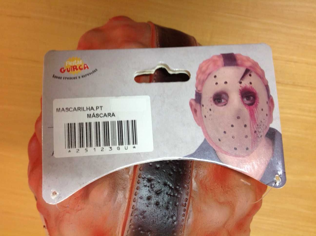 Máscara de Jason Voorhees (Sexta Feira 13) da Guirca NOVA (c/Portes)