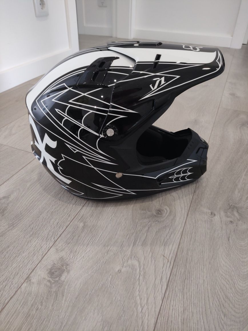 Capacete motocross fox v1 pilot