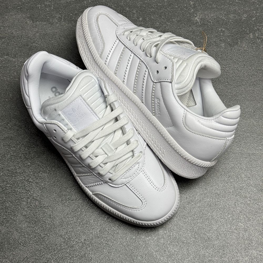 Білі шкіряні кросівки Adidas Samba JI3194 ОРИГІНАЛ 100% 40 р