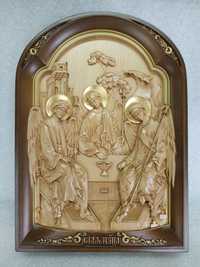 Ікона Св. Трійця, дерев`яна, різьблена
