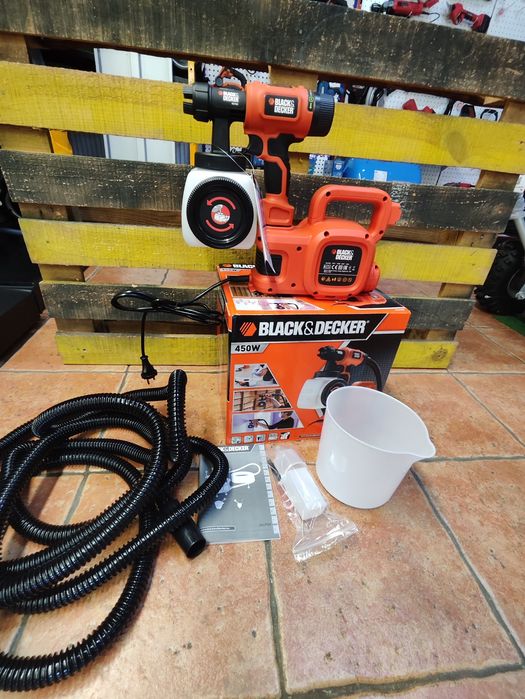 Краскопульт BLACK+DECKER HVLP400/компрессорный/гар2/Днепр/распылитель