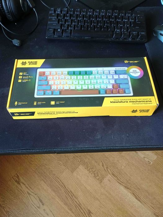 Klawiatura Gamingowa Mechaniczna Tracer Gamezone Evo3 Hotswap 63 Biała
