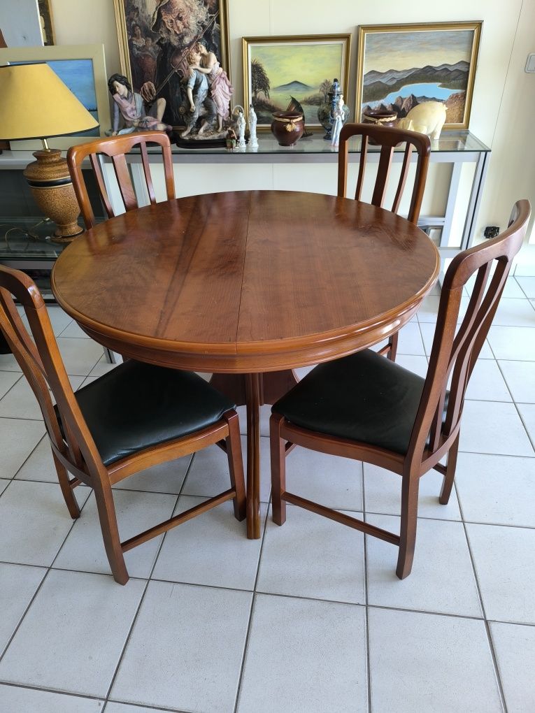 Mesa Sala Jantar Extensível com 6 Cadeiras