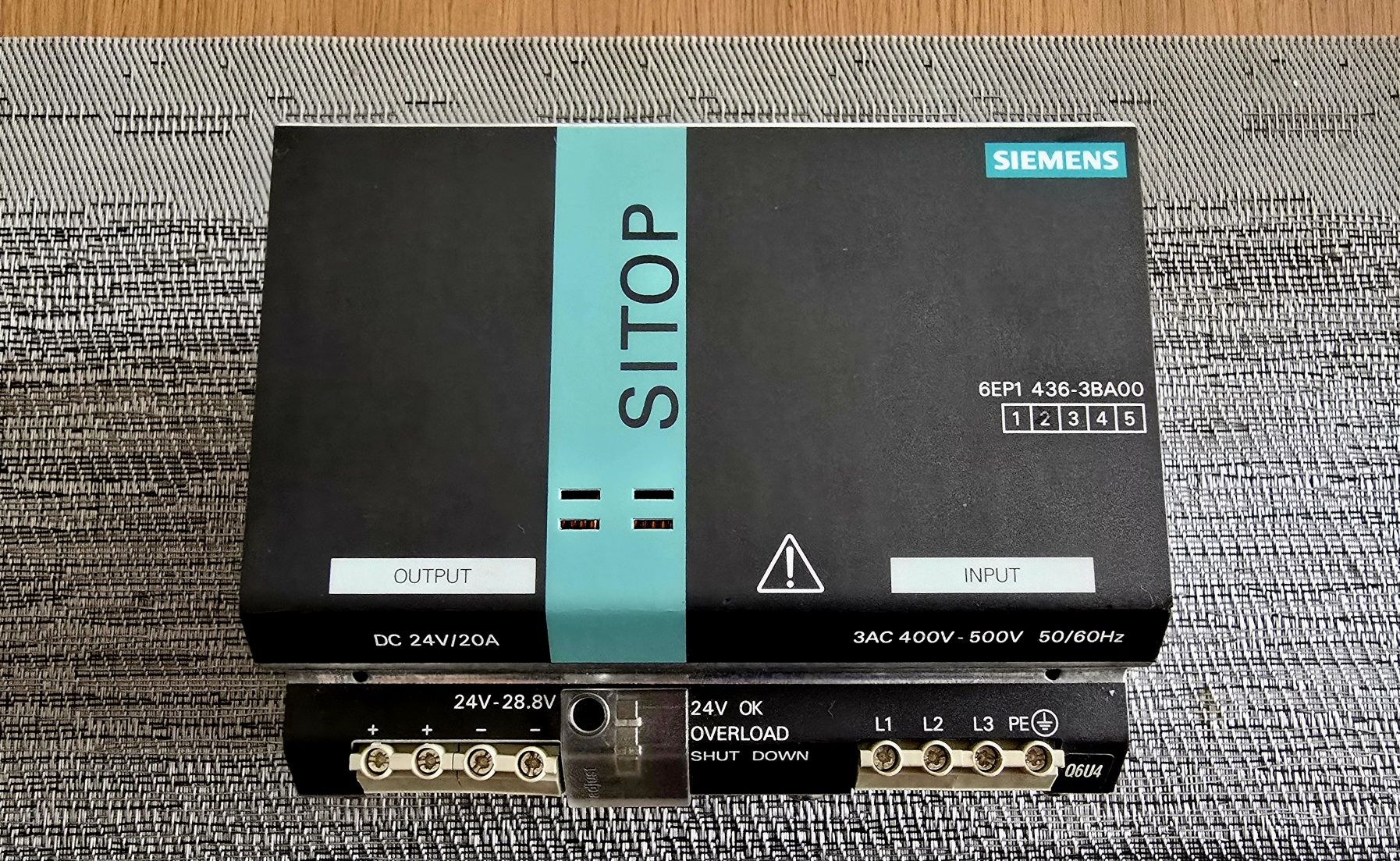 Zasilacz SIEMENS SITOP power 20A, 24V DC, stan idealny