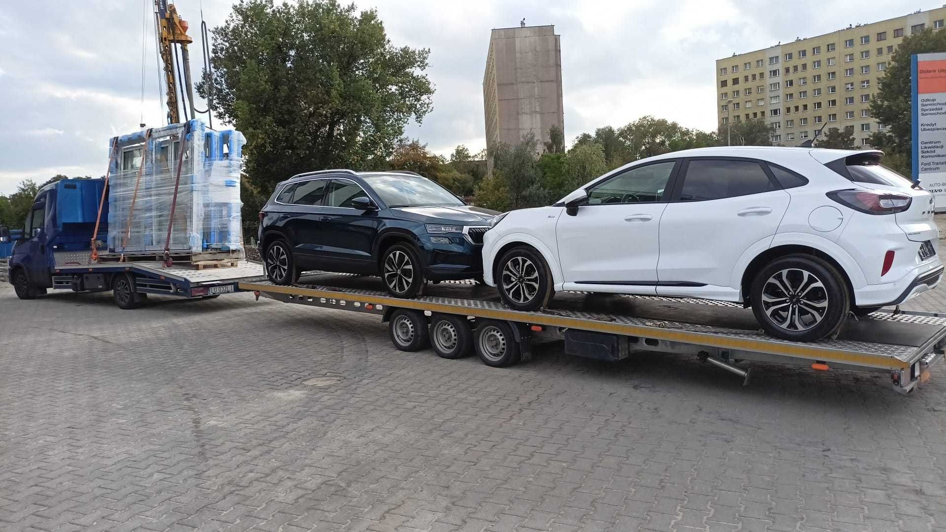 Transport Aut Samochodów Maszyn Towaru Holowanie PL NL BE DE