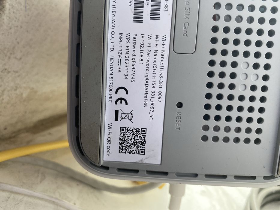 Вайфай роутер H158-381 5G sim card