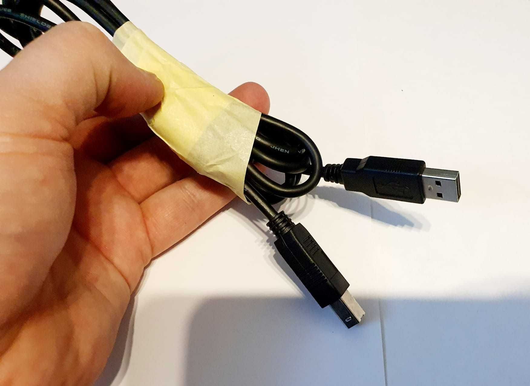 Przewód USB A-B 1.8 m / Kabel USB 2.0 AB AM-BM / Nowy / [15]