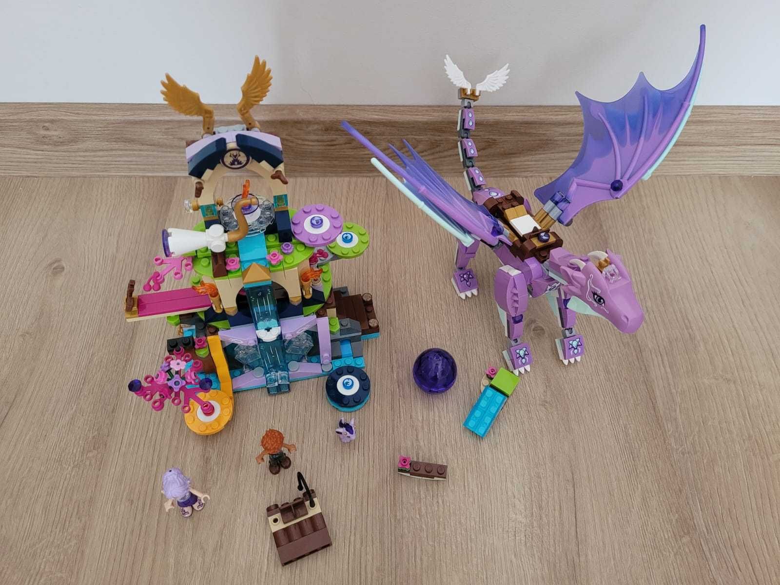 LEGO elves 41178 świątynia smoka, fioletowy smok