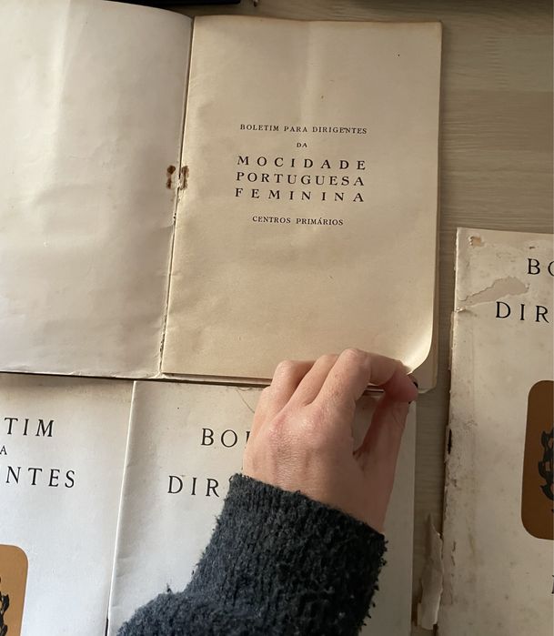 Boletim para dirigentes Mocidade portuguesa Feminina 7 nrs