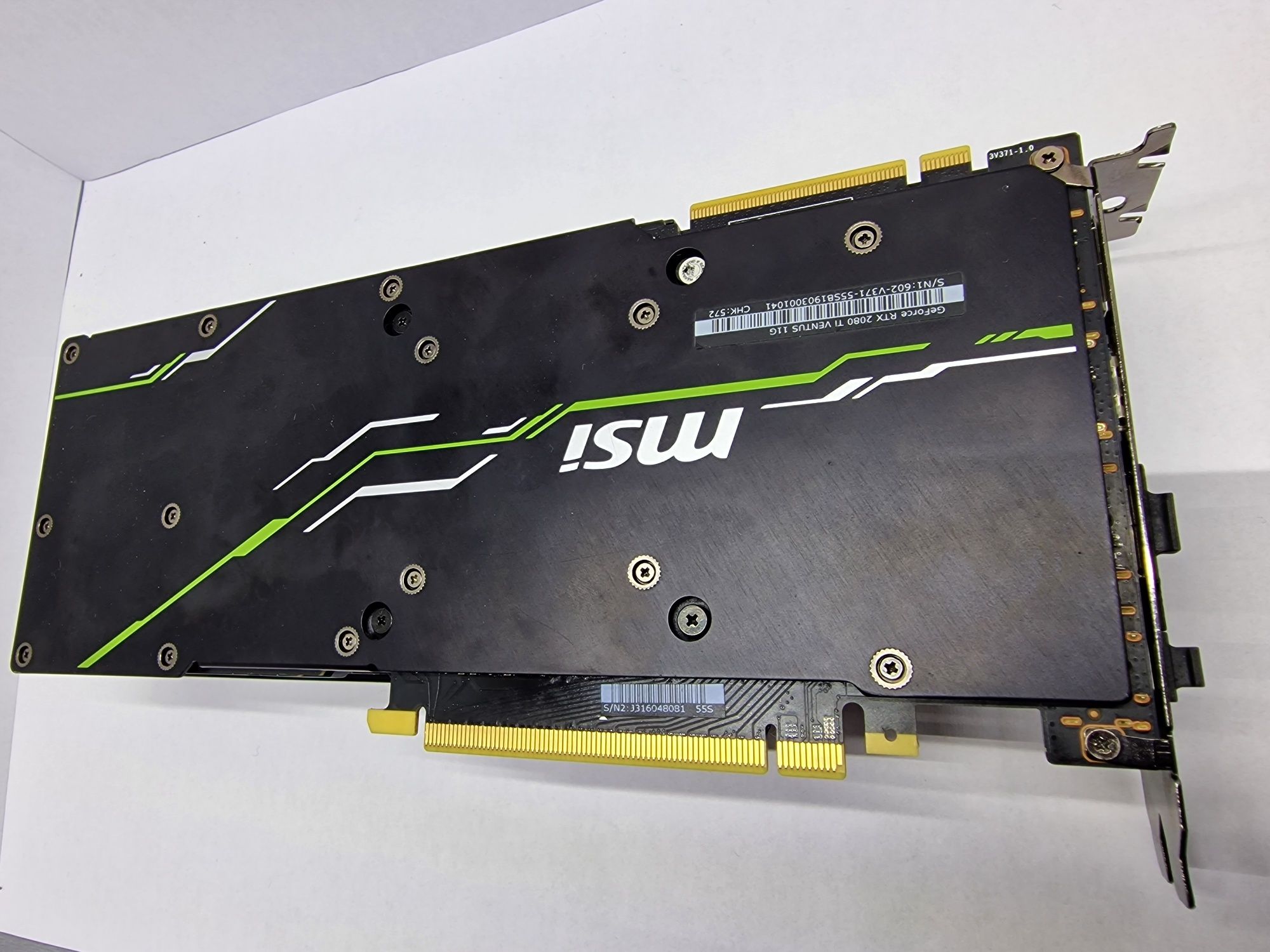 MSI nVidia GeForce RTX2080 Ti Ventus 11G солидная видяха для ПК-бояр