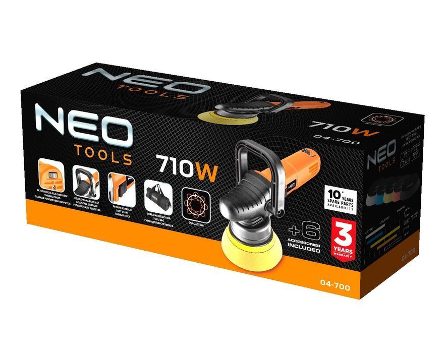 Polerka Dual Action 710W, 125Mm, Obroty 2000/4600 Neo