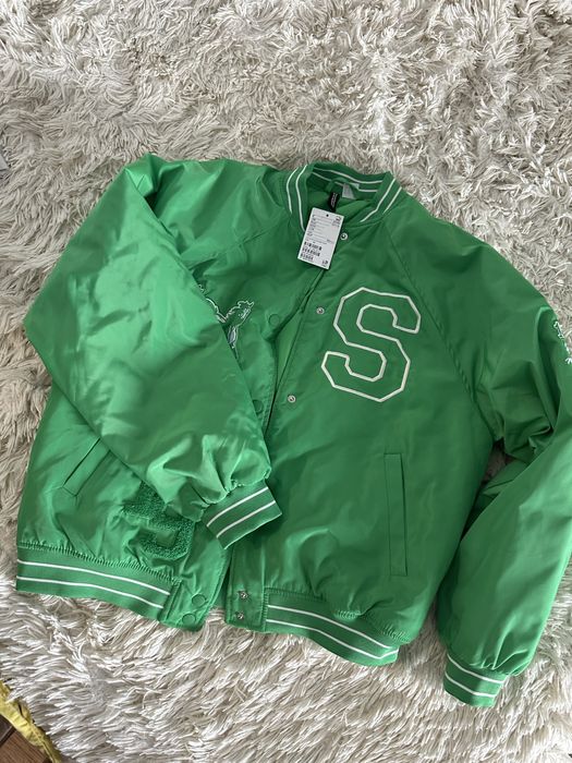 Бомбер h&m зелений
