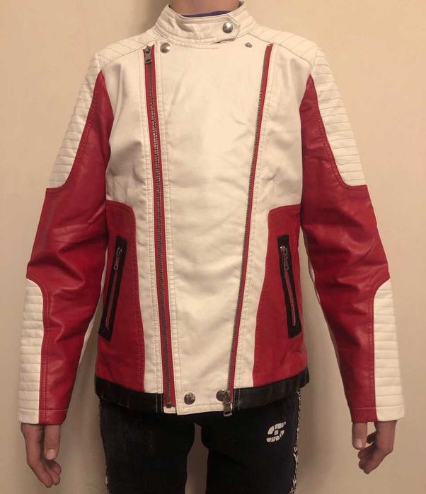 Куртка (косуха) з еко-шкіри унісекс. Зріст 155-165 см.