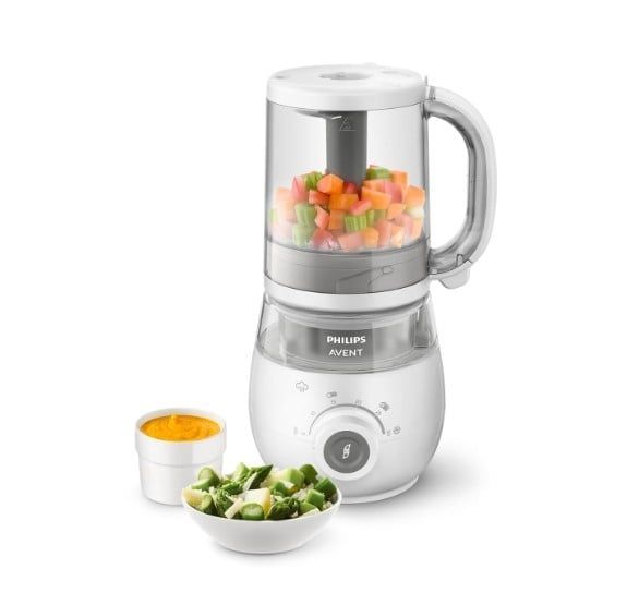 Блендер Паровий міксер 4 в 1, Philips Avent SCF883/01 , білий/сірий