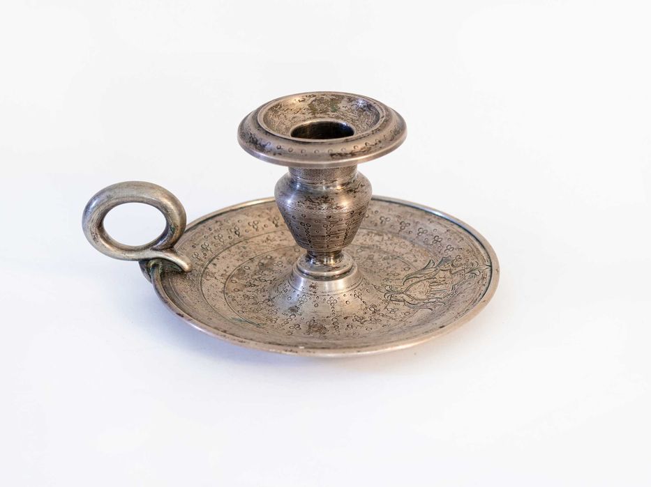 Palmatória candelabro prata | século XIX