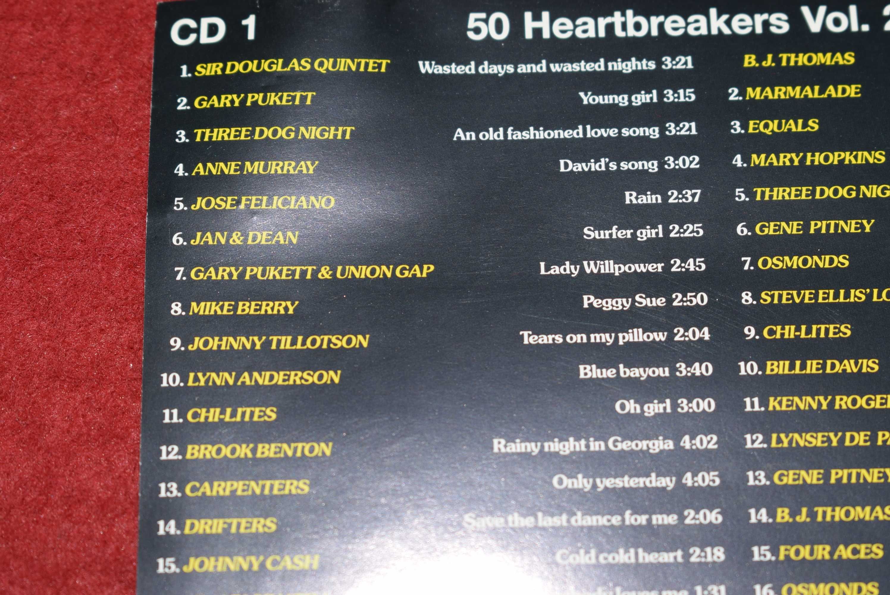 50 Heartbreakers Vol. 2 na dwóch płytach CD - 1999