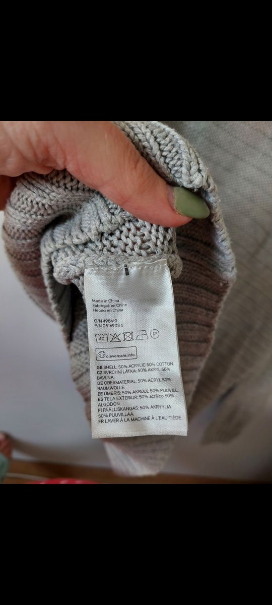 Sweter Oversize szary