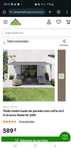 Toldo motorizado de parede com cofre 4x3m taupe naterial Zefir