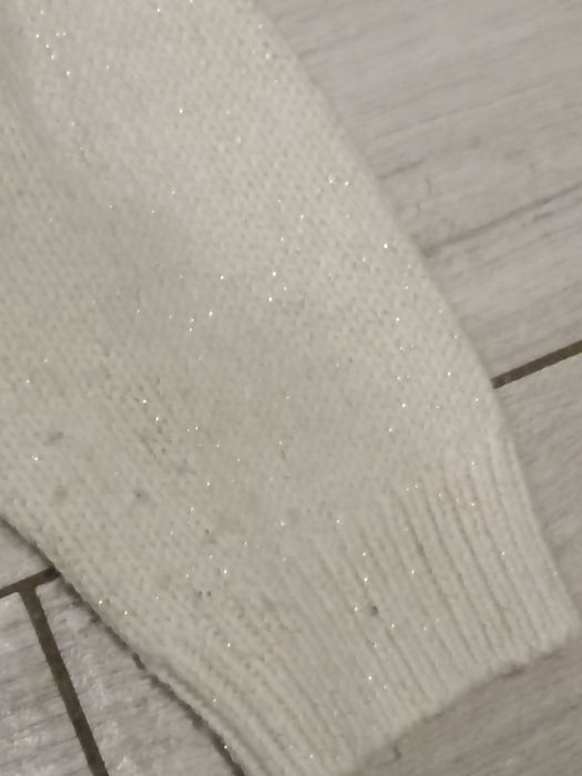 Sweter 110 F&F dziewczęcy świąteczny renifer
