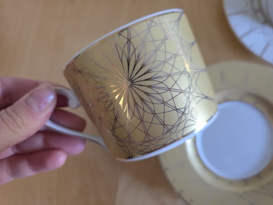 Dwie filiżanki Ćmielów Chodzież Jenny Solaris