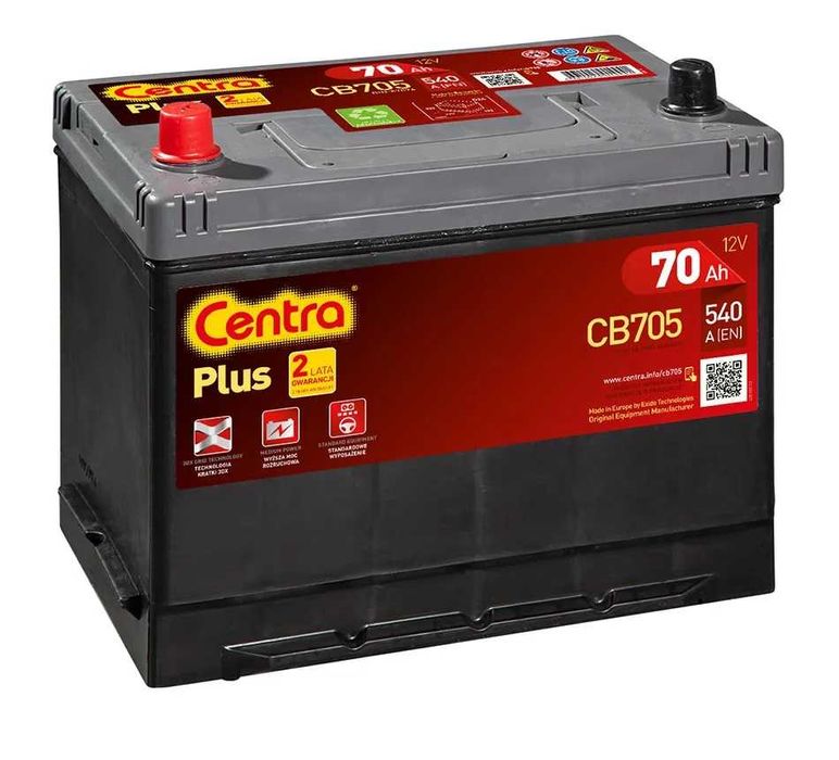 Akumulator Centra plus CB705 12V 70ah 540a L+ Radom WYSYŁKA