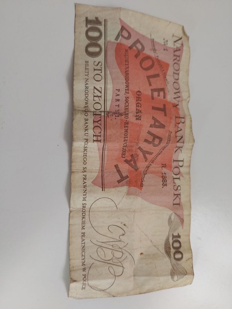 Sprzedam banknot 100 zł stary z 1883 roku