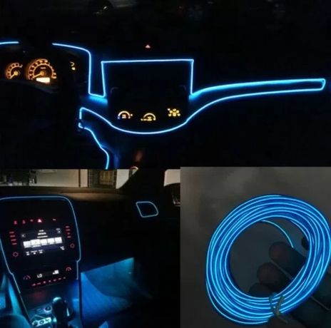 Подсветка для салона 4 М автомобиля с адаптером в прикуриватель CAR Co