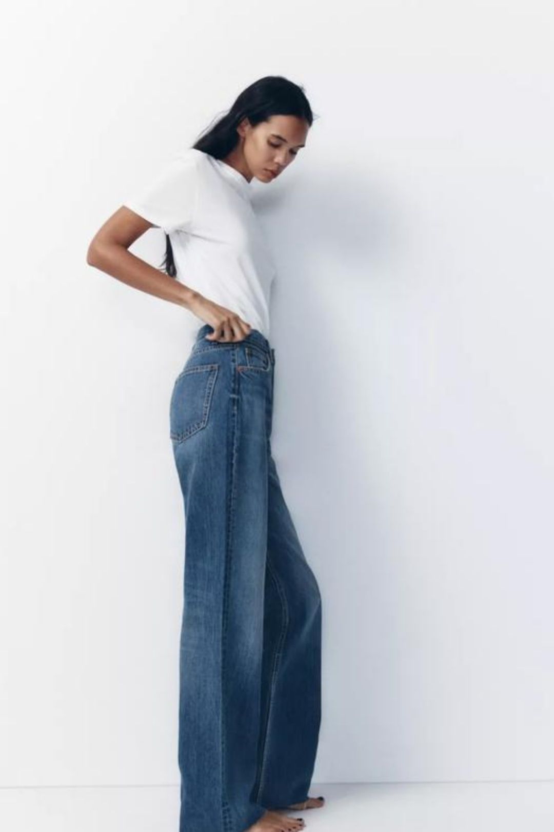 Джинси Zara wide leg висока посадка