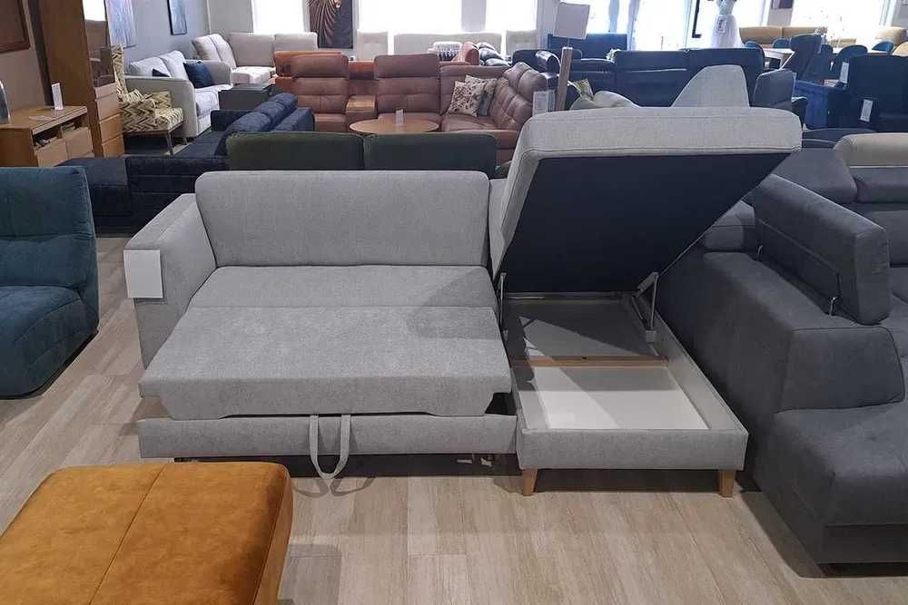 Narożnik rozkładany z pojemnikiem AVOLA Etap Sofa PROMOCJA