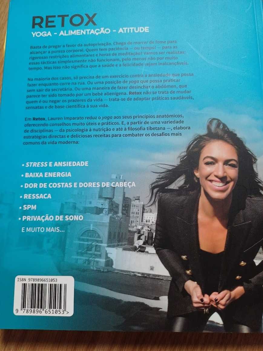 Livro "Retox Ioga - Alimentação - Atitude de Lauren Imparato"