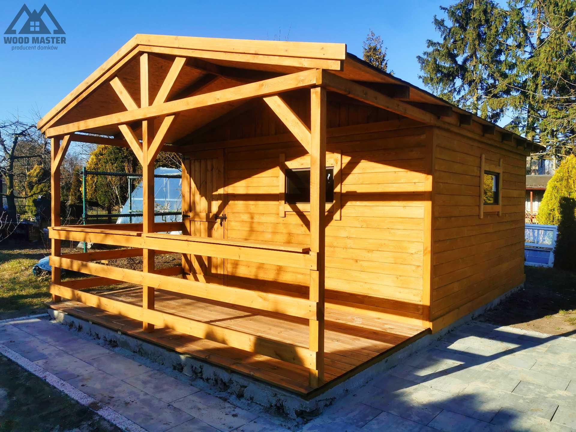 Domek drewniany letniskowy 18m2