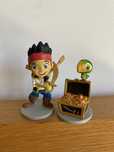 Figuras pvc jack e os pirata da terra do nunca disney