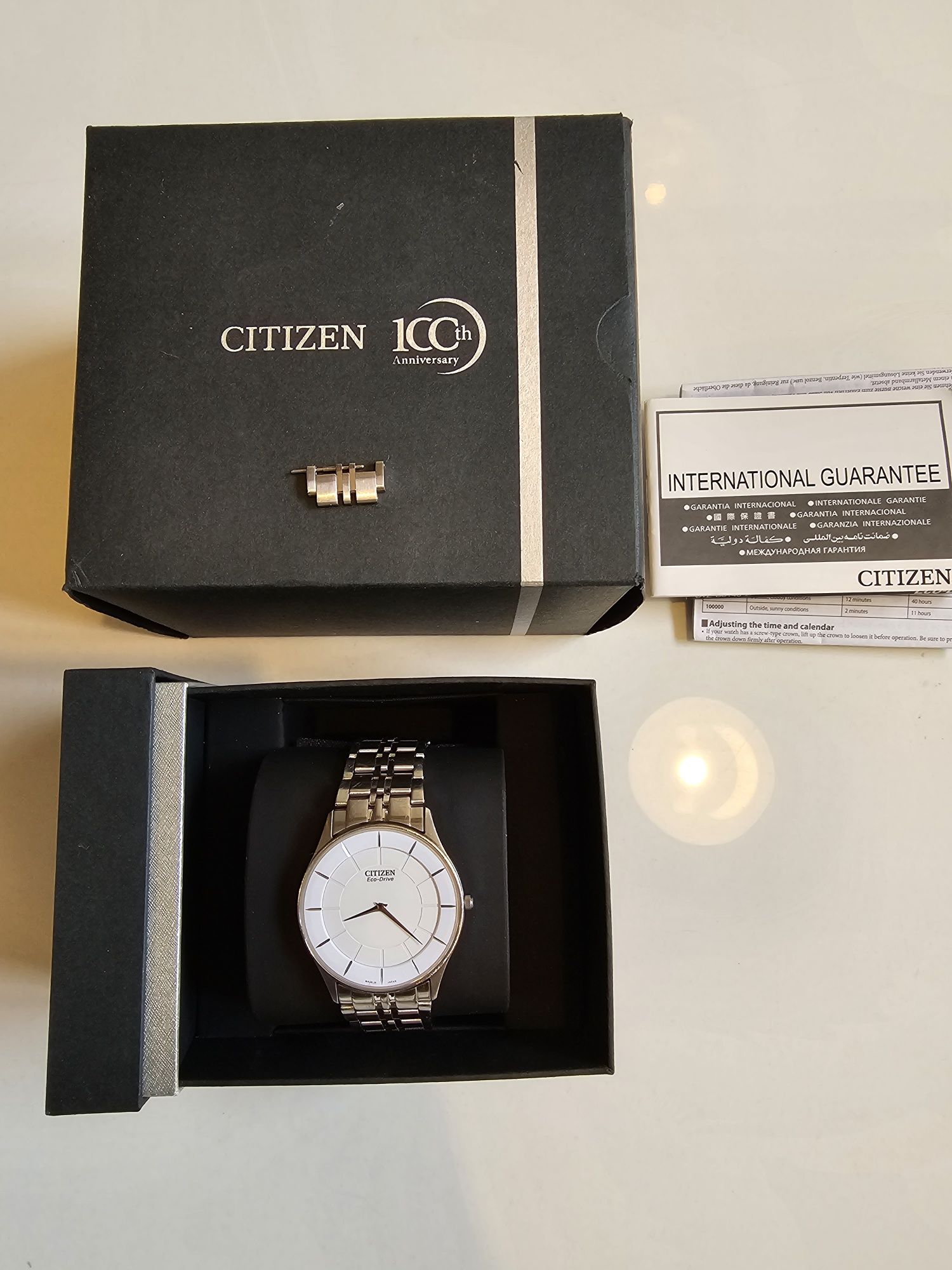 Elegancki, cieniutki 5mm, Citizen Eco Drive G870-S065526, męski,  Japo